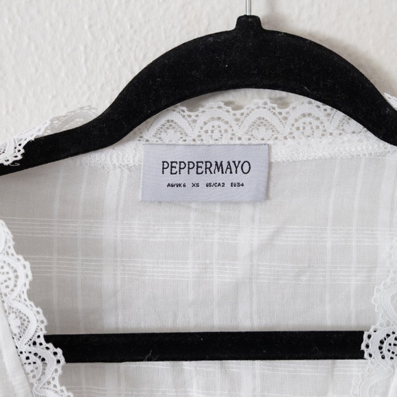 Peppermayo Sweet Lullaby Button Up Shirt White - Picture 5 of 6